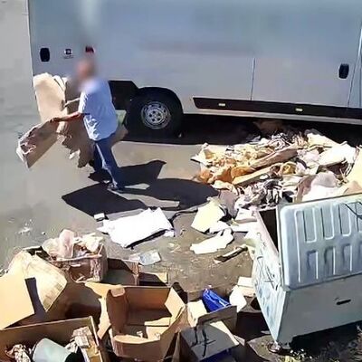 Atık dökerken belediyenin kamerasına yakalanınca neler oldu?