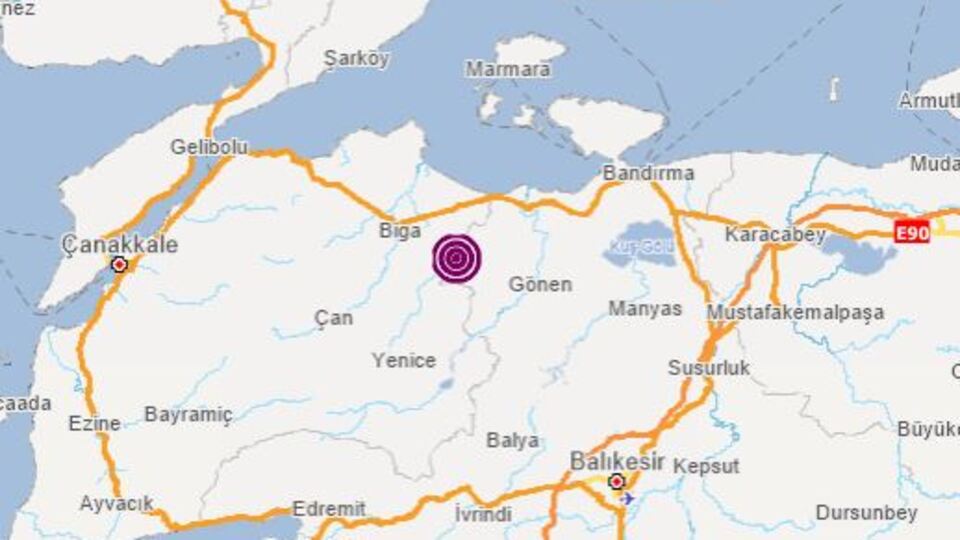 Balıkesir'de 4,6 büyüklüğünde deprem!