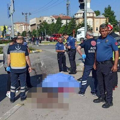 Çorum'da vinç kamyonu dehşeti!