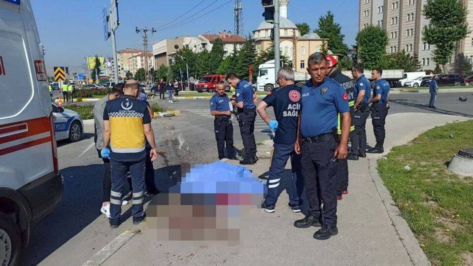 Çorum'da vinç kamyonu dehşeti!