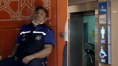 Tinerle yaktı! Uyumaya gitti!