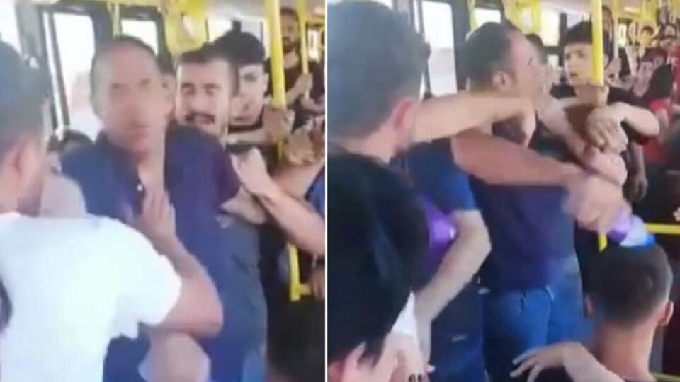 Otobüste fotoğraf dayağı!