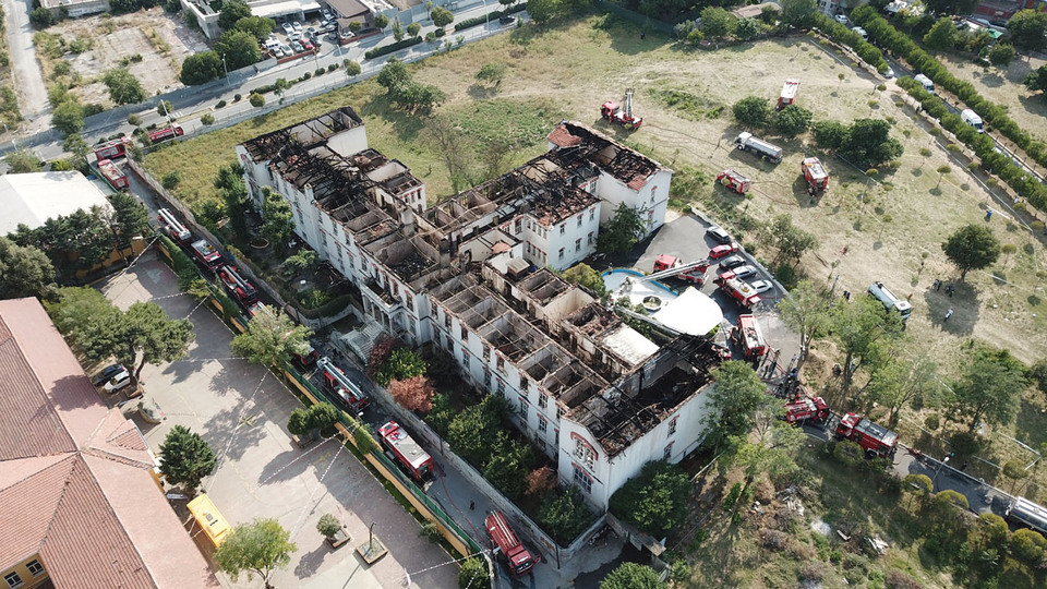 Balıklı Rum Hastanesi'ndeki yangına soruşturma!