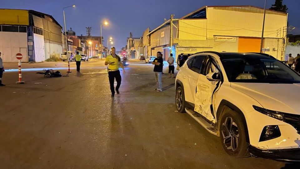 Cipe çarpan motosikletli kurtarılamadı