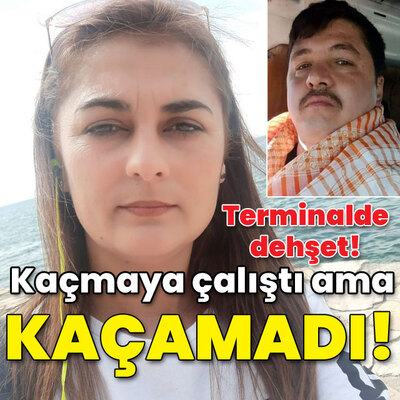 Şiddet görüp kaçan eşini terminalde öldürdü!