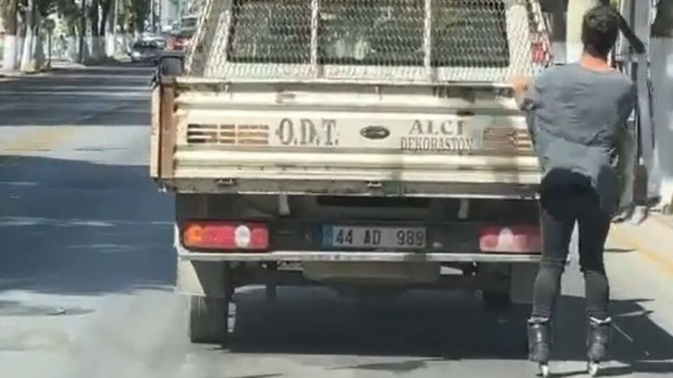 Tehlikeli yolculuk kamerada