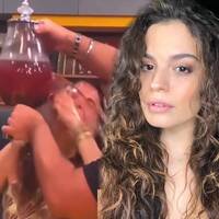 Yüzünde cam sebil patladı!