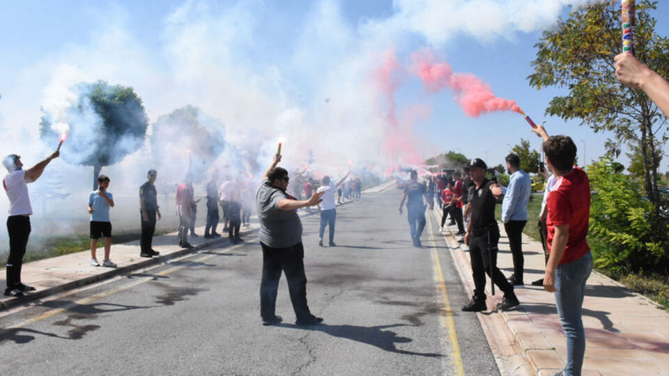 Sivasspor'a coşkulu uğurlama