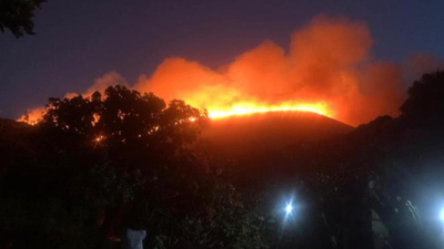 İtalya'nın ünlü Pantelleria adasında orman yangını