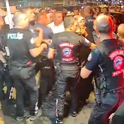 2 polis yaralı! 5 gözaltı! Halay başı kavgası!