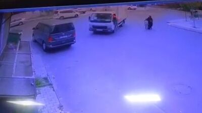 Kamyoneti camından içeri atlayıp durdurdu!