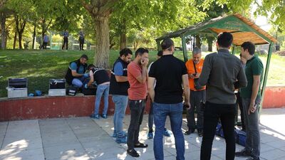 Uzman Çavuş, parkta başından vurulmuş halde ölü bulundu