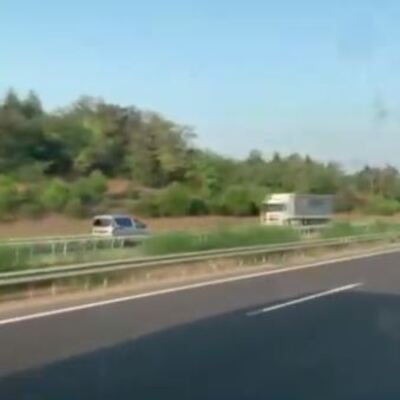 Ters yönde kilometrelerce gitti! O anlar kamerada!