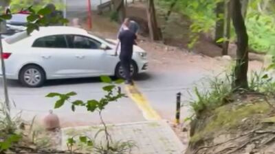 Belgrad Ormanı girişinde kapan oyunu!