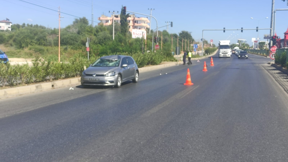 Antalya'da scooter sürücüsü kaza kurbanı!