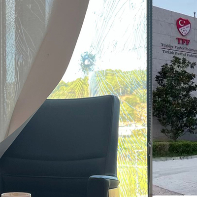 TFF'ye saldırıdan ilk fotoğraflar