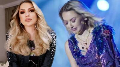 Sahnede gözyaşlarına boğuldu!