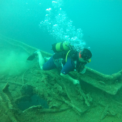 Tarihi batıktaki mühimmat görüntülendi!