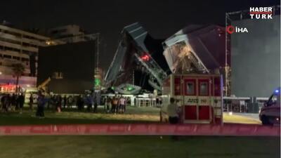 Tarkan'ın konser vereceği sahne çöktü