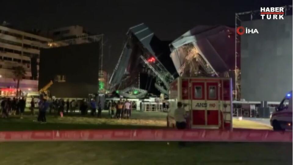 Tarkan'ın konser vereceği sahne çöktü