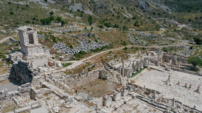 'Aşkların ve imparatorların şehri' havadan görüntülendi!