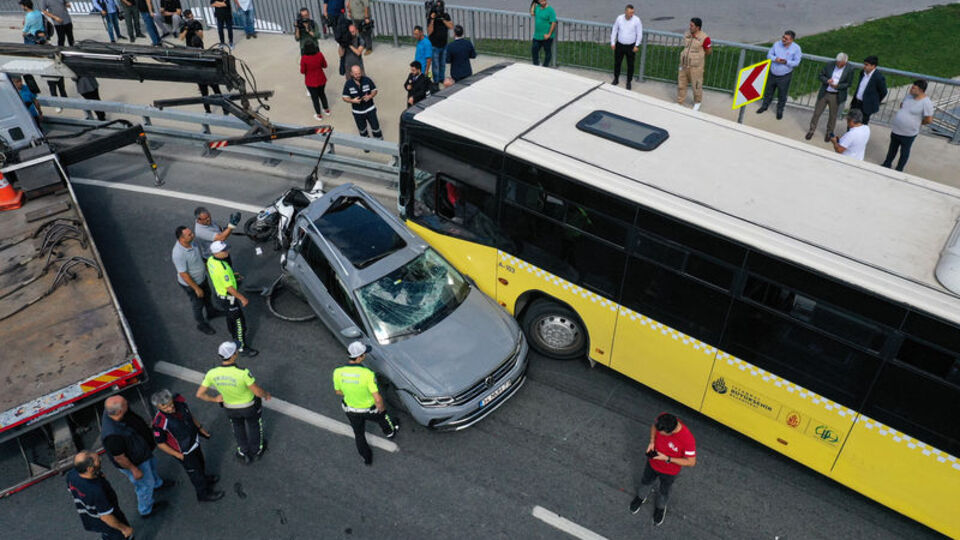 Otobüs, kamyonun freni patlar mı?