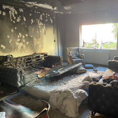 Doğalgaz borusunu kesti! Ortalık savaş alanına döndü