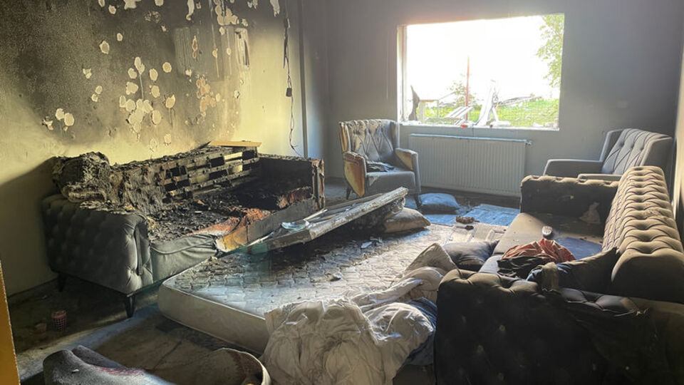 Doğalgaz borusunu kesti! Ortalık savaş alanına döndü