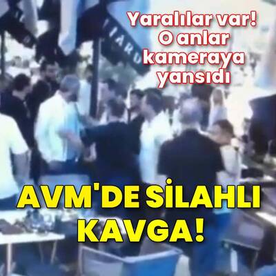 AVM'de silahlı kavga! Çok sayıda polis ekibi sevk edildi