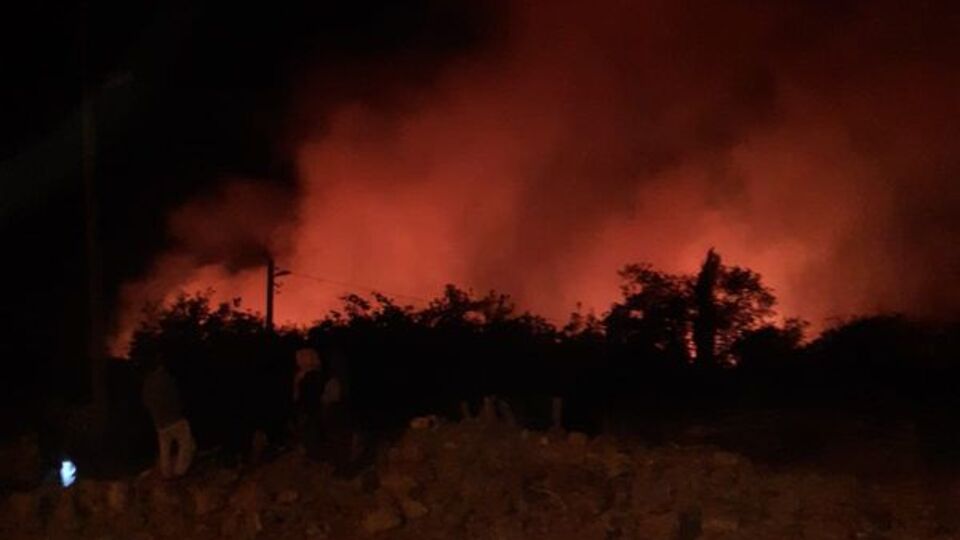 Elazığ'da orman yangını