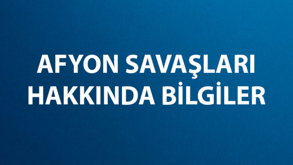 Afyon Savaşları Tarihi, Nedenleri ve Sonuçları