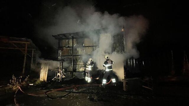 Safranbolu'da fabrika yangını