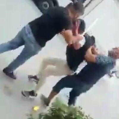 Eşine mesaj atan tacizciye meydan dayağı!