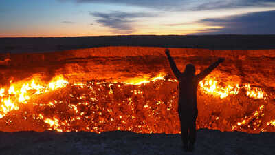Ürkütücü bir olay: Cehennem Kapısı!