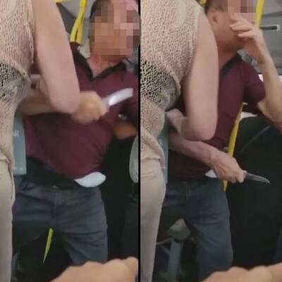 Otobüste dehşet anları!