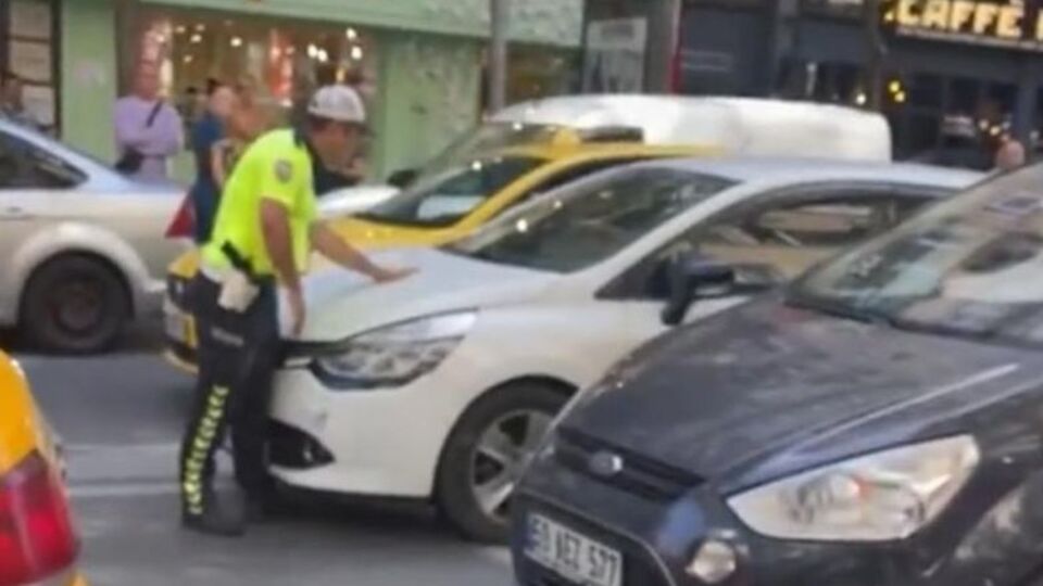 Polisin üzerine sürdü! Binada yakalandı