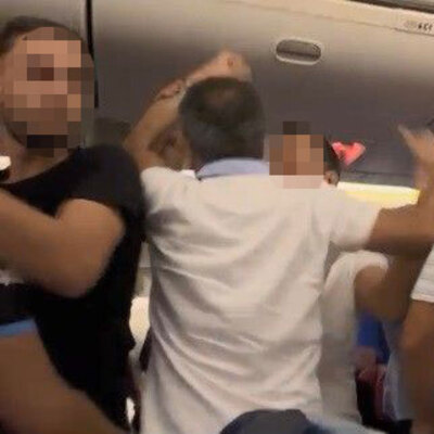 Trabzon Gaziantep maçı sonrası uçakta kavga!