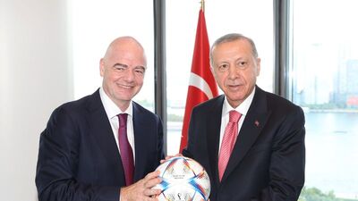 Cumhurbaşkanı Erdoğan, Infantino'yu kabul etti