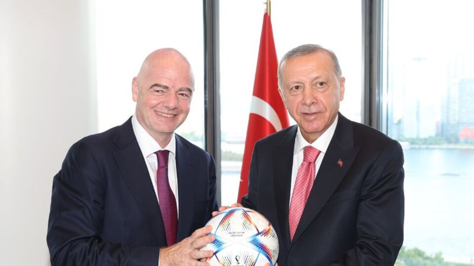Cumhurbaşkanı Erdoğan, Infantino'yu kabul etti