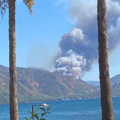 Marmaris'te orman yangını