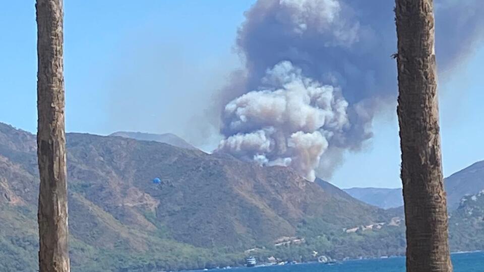 Marmaris'te orman yangını