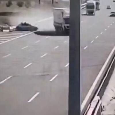 Otoyolda geri manevra faciayla sonuçlandı!