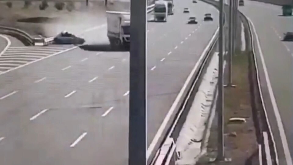 Otoyolda geri manevra faciayla sonuçlandı!