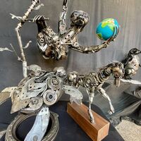 Hurdadan yapılan heykeller Başkent Kültür Yolu Festivali'ne renk katacak