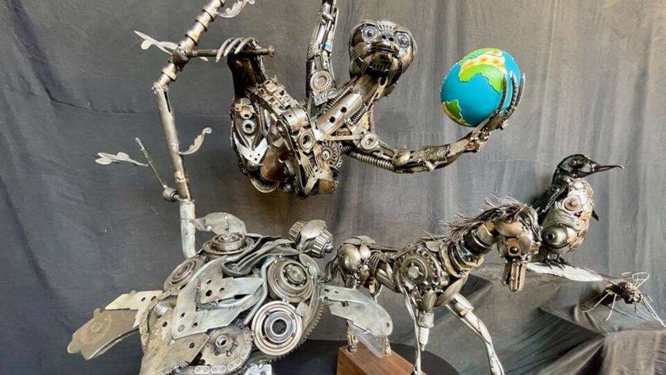 Hurdadan yapılan heykeller Başkent Kültür Yolu Festivali'ne renk katacak