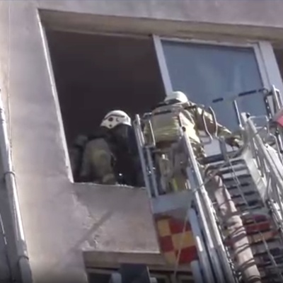 Kağıthane'de bir atölyede yangın