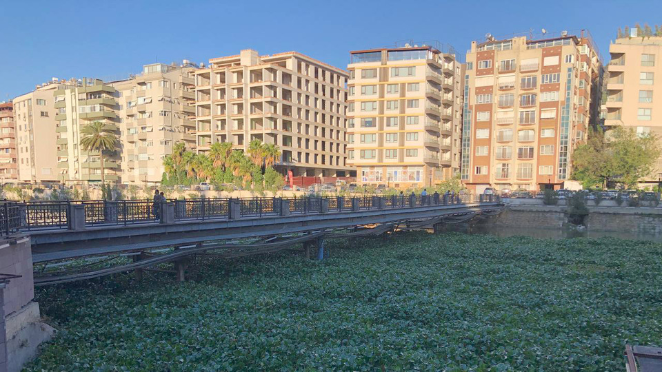 Tarla değil nehir! Hatay'da çarpıcı görüntü