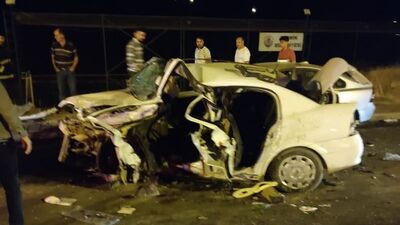 3 genç hayatını kaybetti! İşte kaza anı!