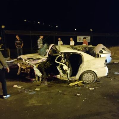 3 genç hayatını kaybetti! İşte kaza anı!