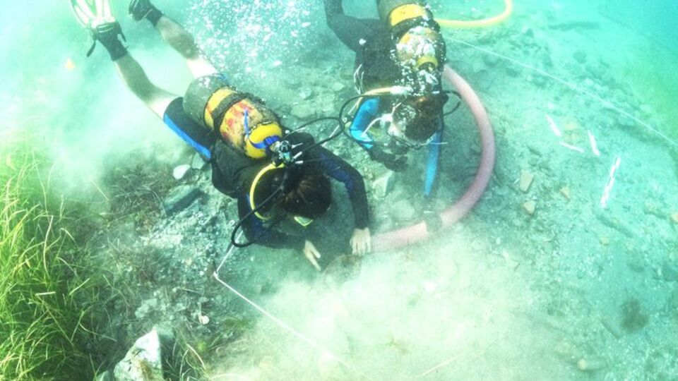 Su altı kazı çalışmalarında bulundu! Roma dönemine ait...